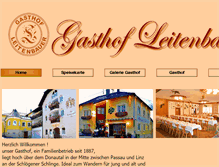 Tablet Screenshot of gasthof-leitenbauer.at